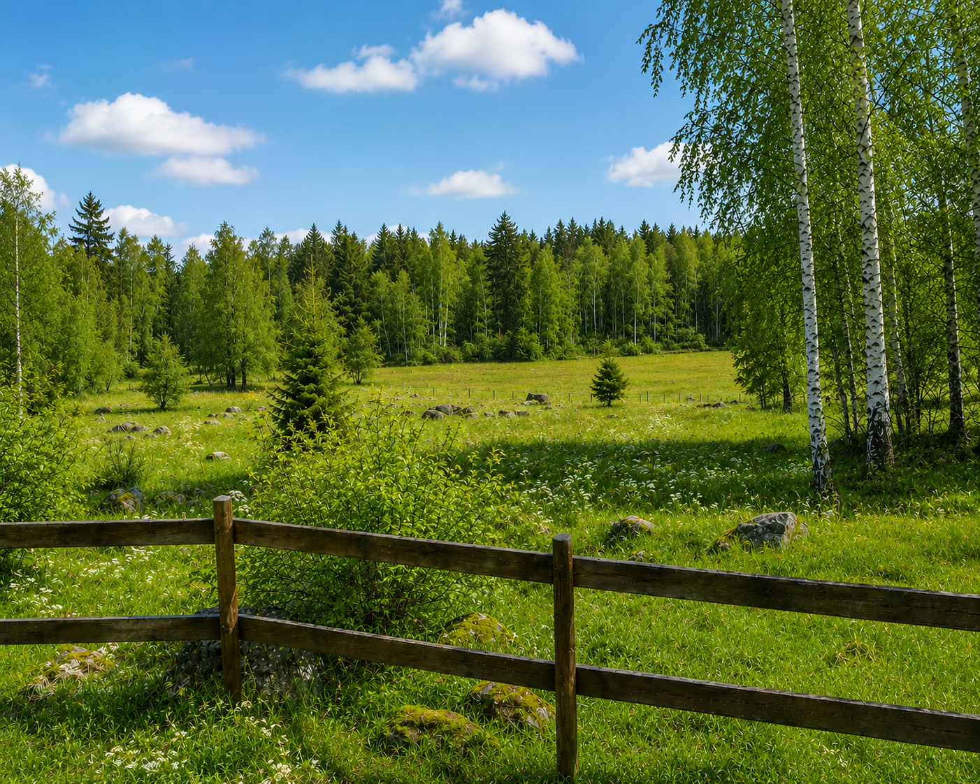 Sommarlandskap från Farmwikis gränssnitt